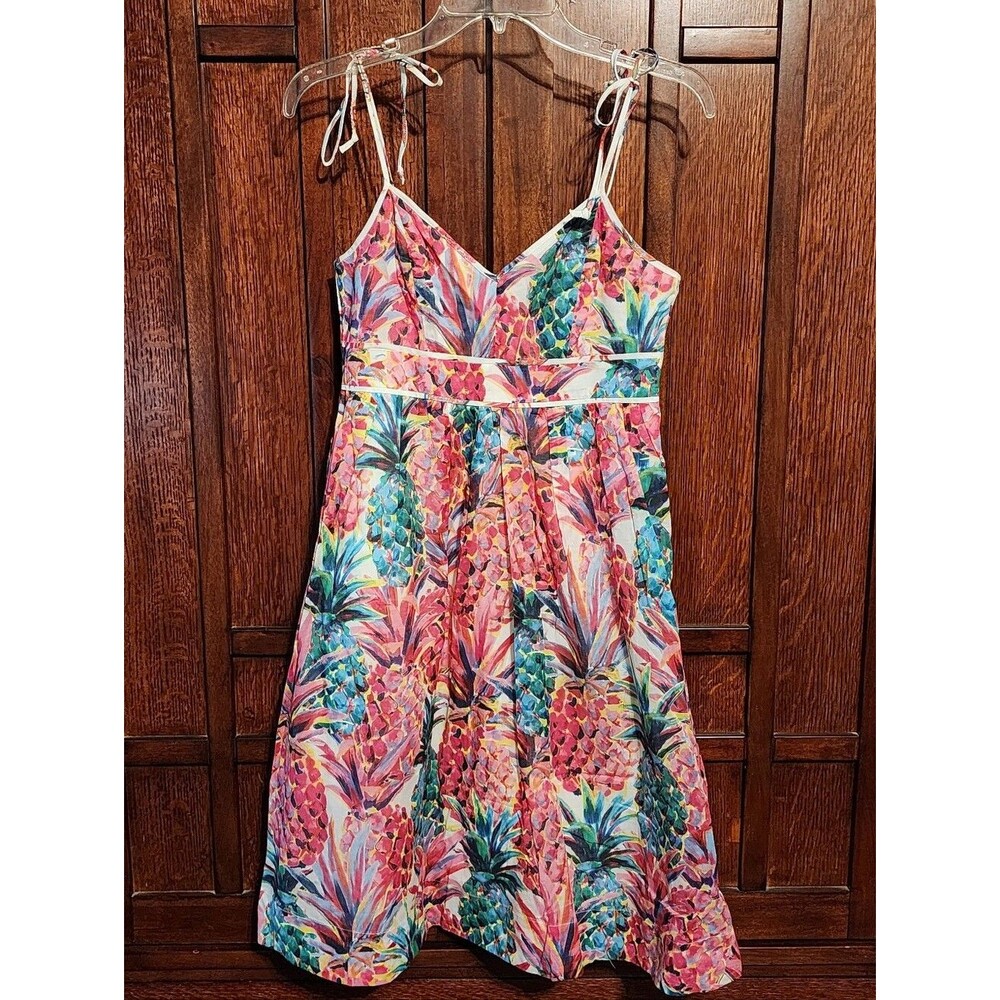 J. Crew Colorful Pineapple Dress, Size 2P